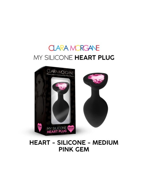 My Silicone Heart Plug - Gem rose My Silicone Heart Plug - Gem rose