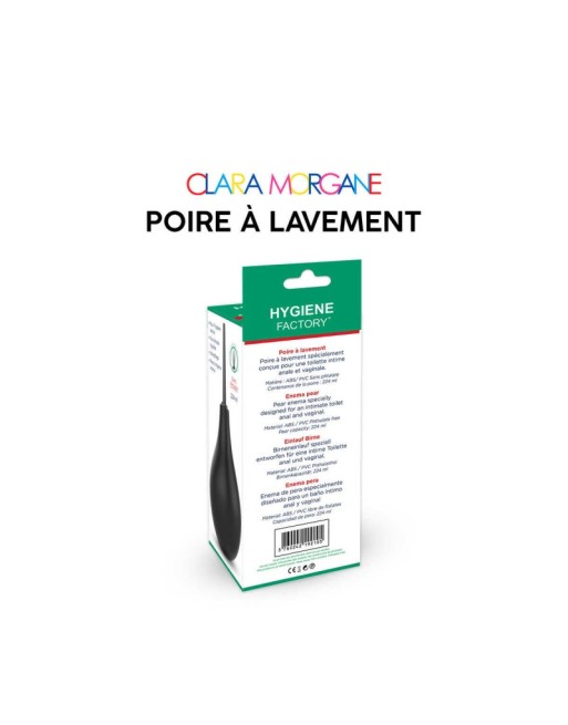 Poire à lavement Clara Morgane - Noir Poire à lavement Clara Morgane - Noir