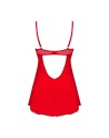 Ingridia nuisette et string - Rouge
