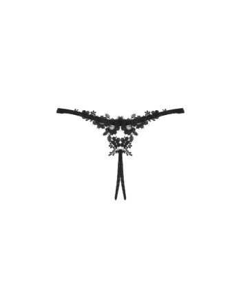 Celia string ouvert noir