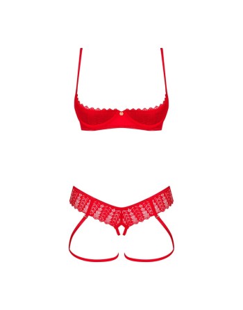 Ingridia ensemble 2 pièces ouvert - Rouge
